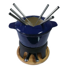 Amazon Gusseisen Fondue-Sets mit Gabel &amp; Brenner